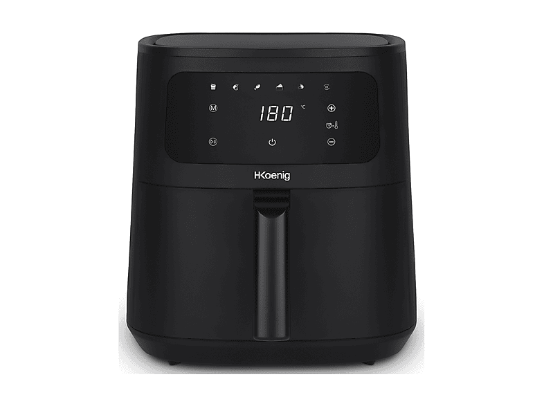 H.KOENIG FRY840 FRIGGITRICE AD ARIA, capacità 4 l, Max potenza 1300 W, Nero