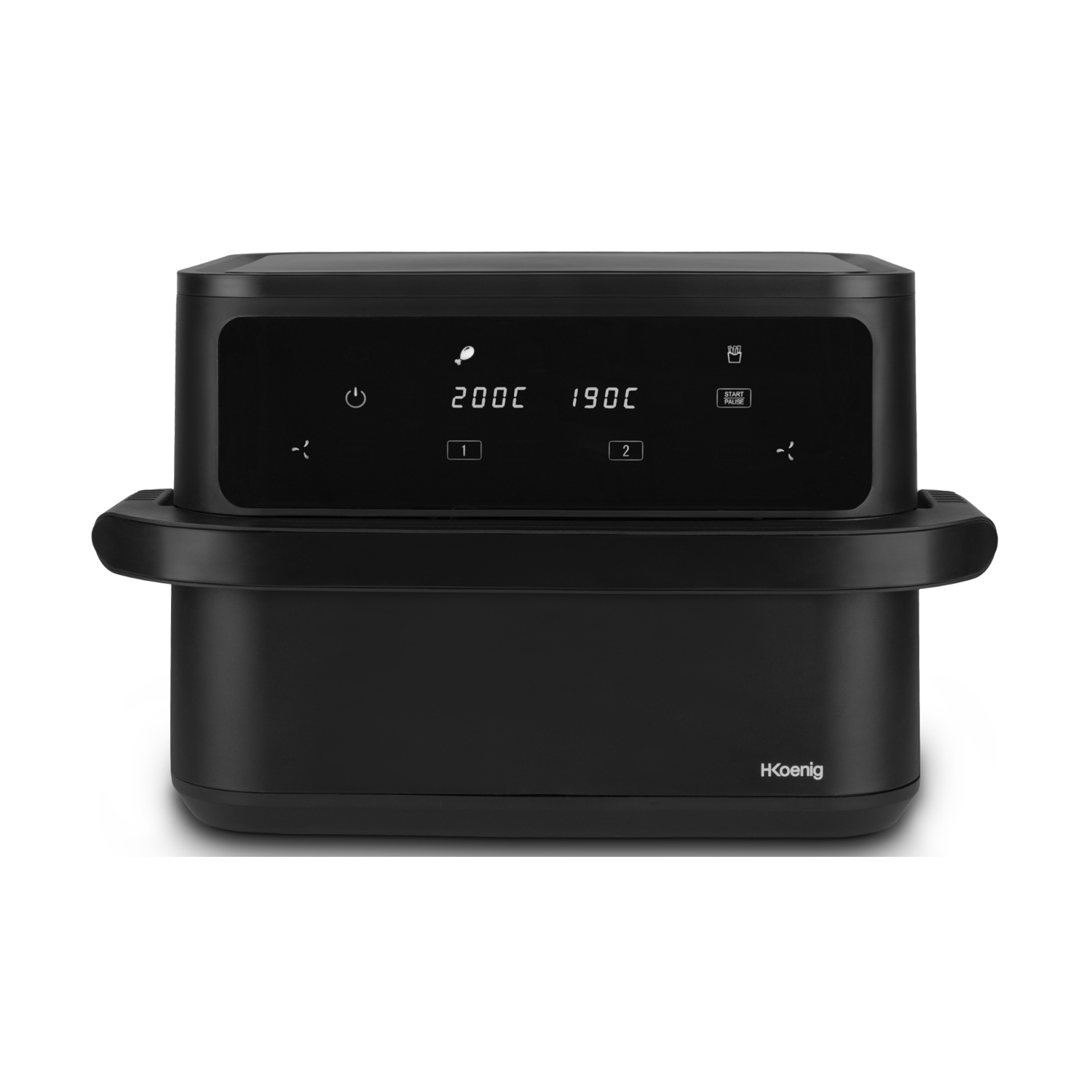 H.Koenig Fry960 Friggitrice AD Aria, capacità 10 l, Max potenza 2400 W