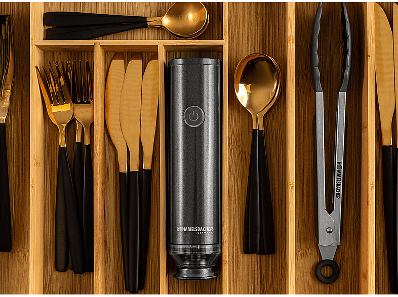 Thumbnail - ROMMELSBACHER VAC 253/S Hand-Vakuumierer-Set Schwarz