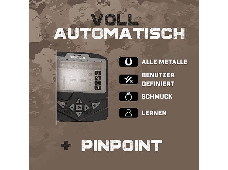 Thumbnail - MINELAB X-TERRA Voyager Tactical Metalldedektor, Camouflaged Edition