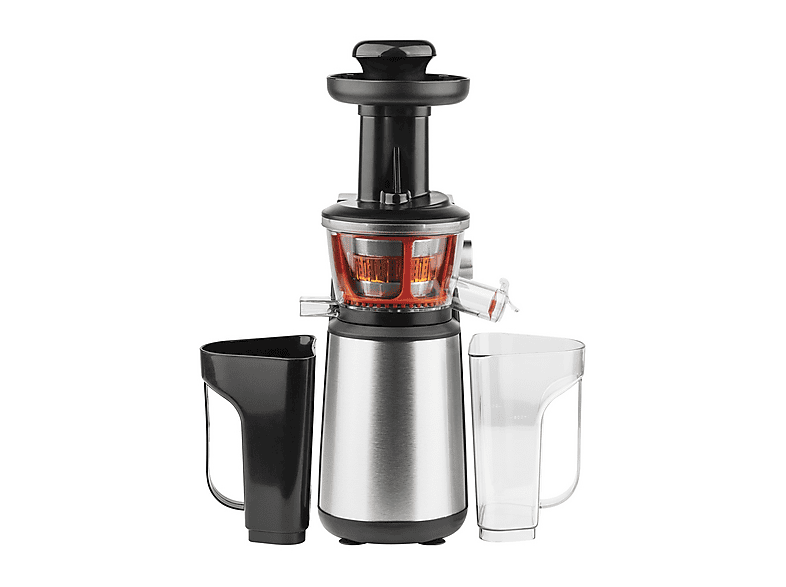ESTRATTORE DI SUCCO H.KOENIG GSX12, Potenza 400 W, Recipiente succo da 1 l, velocità velocità, in Acciaio inox, ARGENTO / ARANCIONE