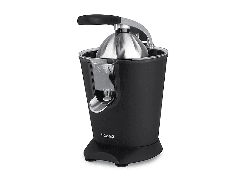 SPREMIAGRUMI H.KOENIG AGR82, Potenza 160 W, Recipiente succo da 0,5 l, in Acciaio inox, NERO
