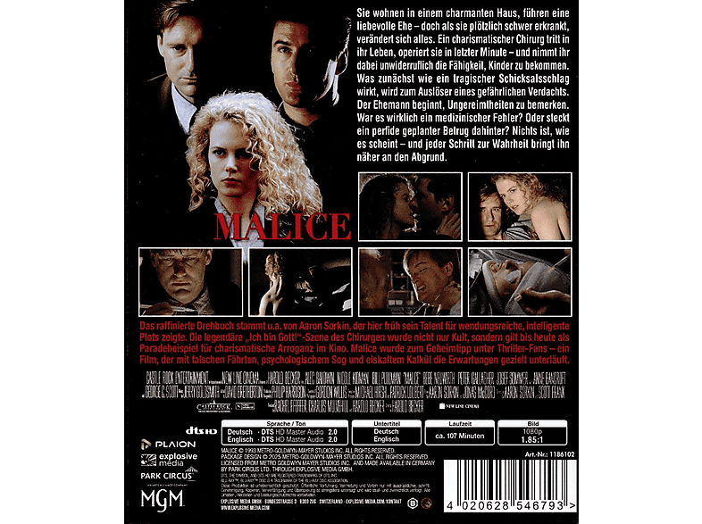 Thumbnail - Malice - Eine Intrige Blu-ray