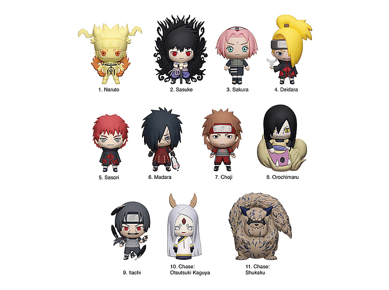 Thumbnail - MONOGRAM 10834 Naruto Bag Clip Series 6 Sammelfigur Mehrfarbig
