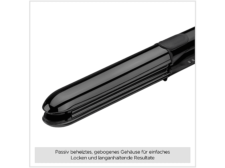 Babyliss ST486E Straight & Curl Glätteisen (Titanium, Temperaturstufen: 5, Schwarz) — Foto 2 von 5