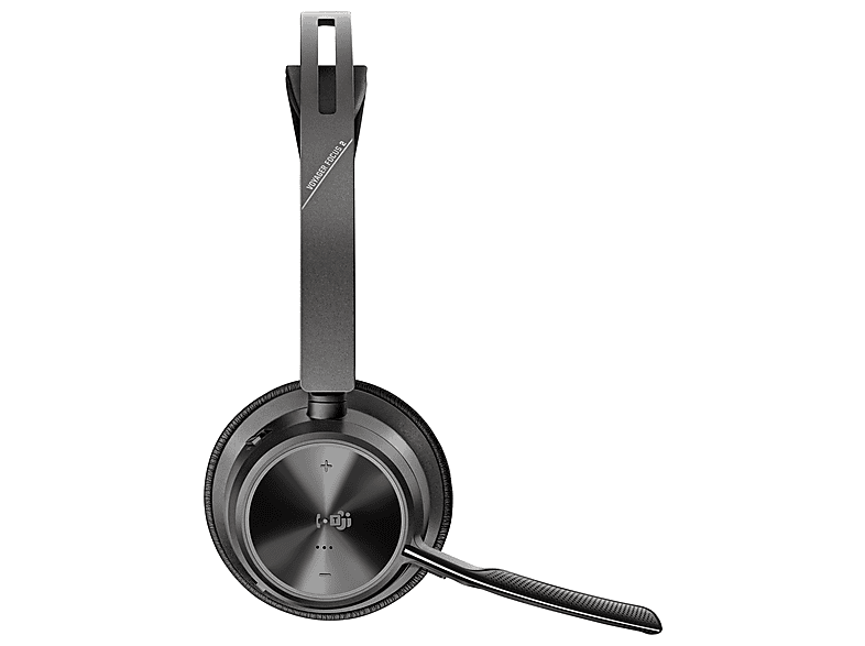 Thumbnail - POLY Voyager Focus 2 USB-C Headset für Microsoft Teams inkl. USB-C/A-Adapter & Ladestation, PC, Smartphones, Schwarz