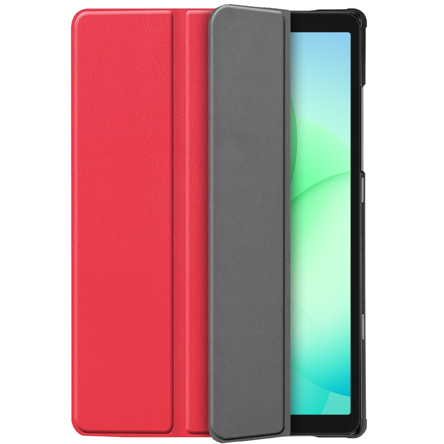 Just In Case Trifold Smart Book Case Tablet Cover Beschermhoes Rood