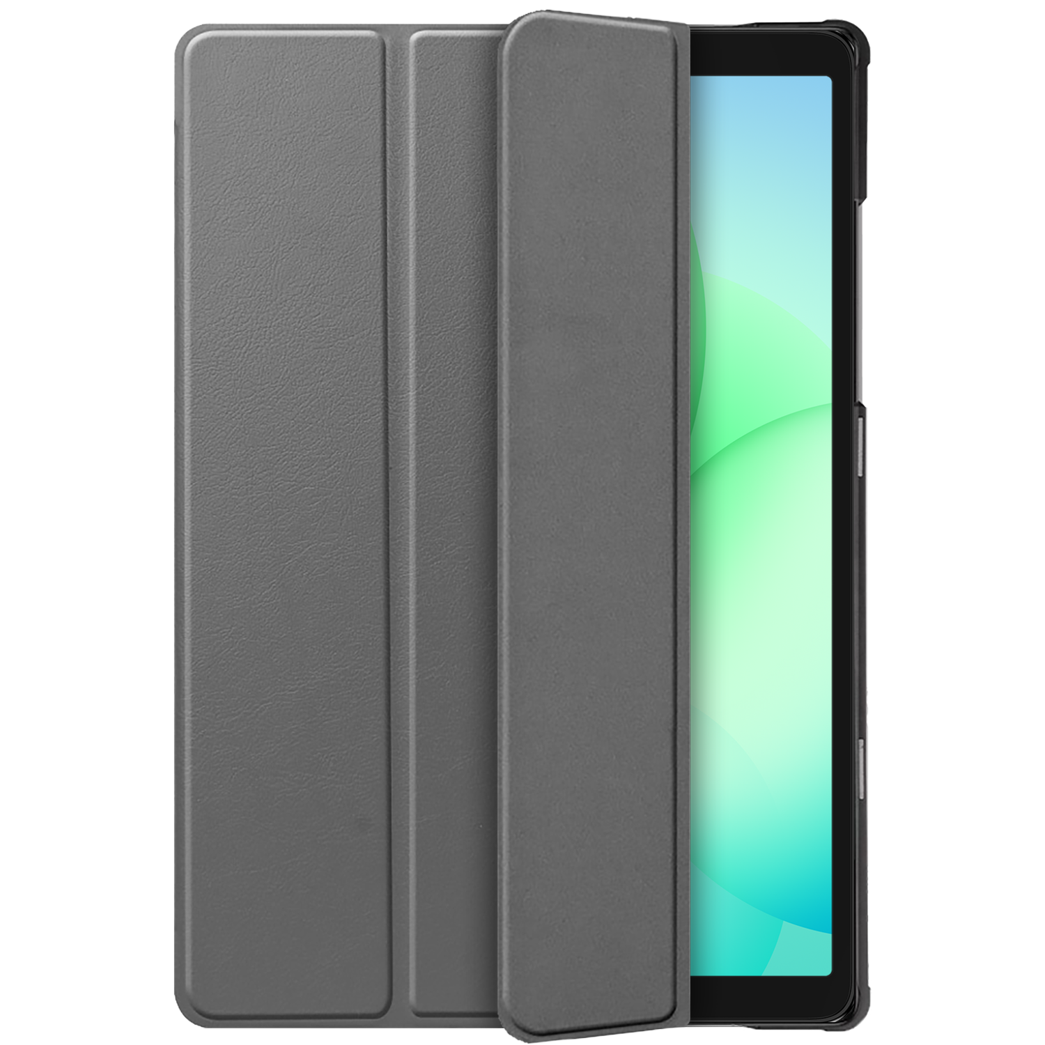 Just In Case Trifold Smart Book Case Tablet Cover Beschermhoes Grijs