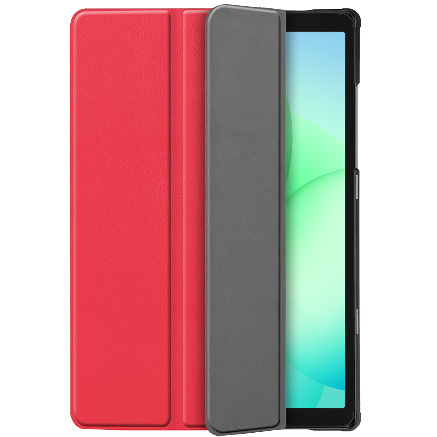 Just In Case Trifold Smart Book Case Tablet Cover Beschermhoes Rood