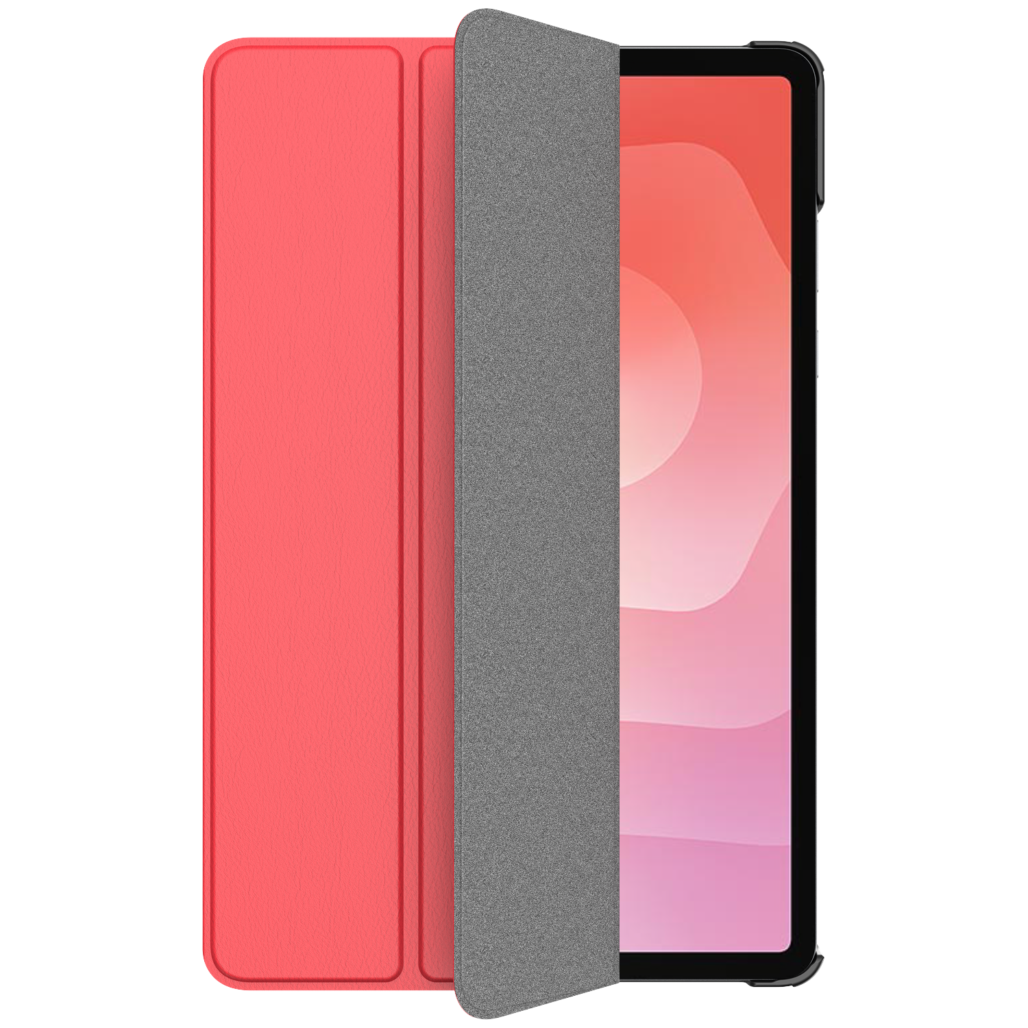 Just In Case Trifold Smart Book Case Tablet Cover Beschermhoes Rood afbeelding