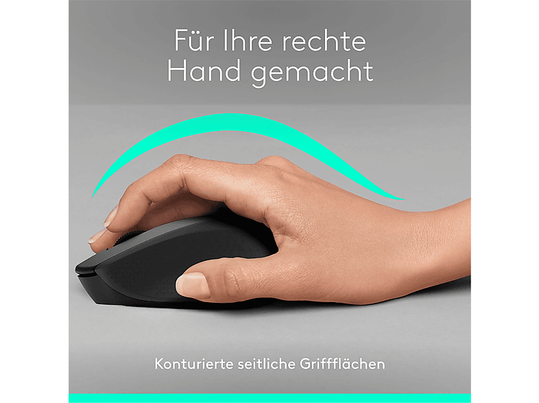 Thumbnail - LOGITECH M330 Silent Plus Funkmaus, Schwarz