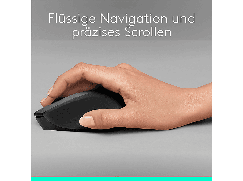 Thumbnail - LOGITECH M330 Silent Plus Funkmaus, Schwarz