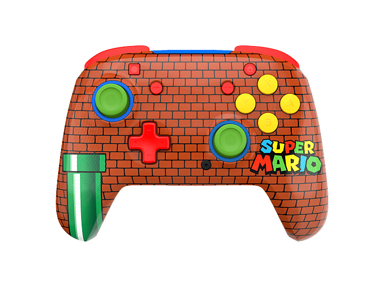 Mando Nintendo Switch - Turtle Beach Rematch™ Ladrillos de Mario, Switch, Inalámbrico, 40h Autonomía, Negro/Verde