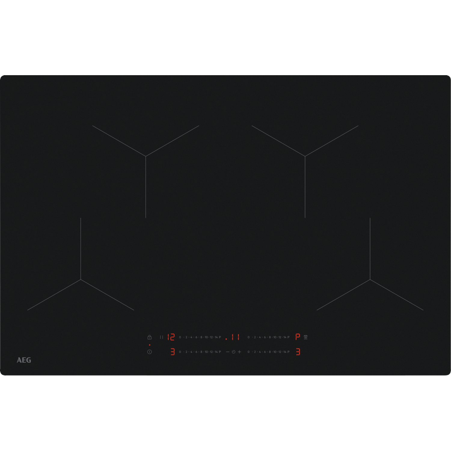 Aeg To84ia0fit - Kookplaat Inbouw Inductie 3-fasen (perilex) Breedte 77 Cm