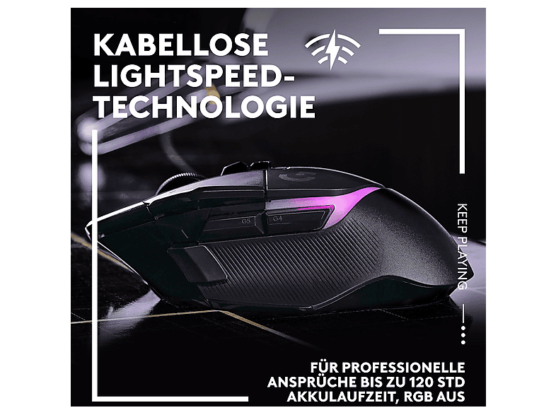 Thumbnail - LOGITECH G502 X Plus Gaming Maus, Schwarz