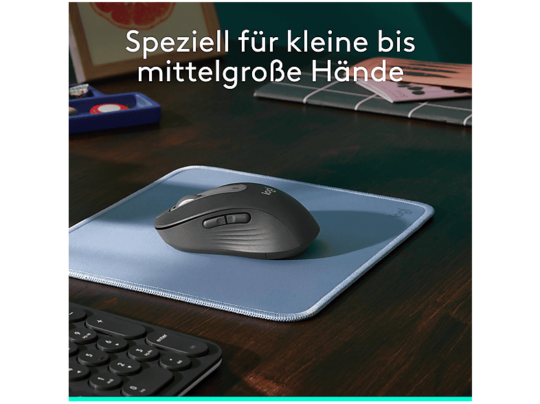 Thumbnail - LOGITECH Signature M650 - für kleine bis mittelgroße Hände, kabellose Maus, Graphite