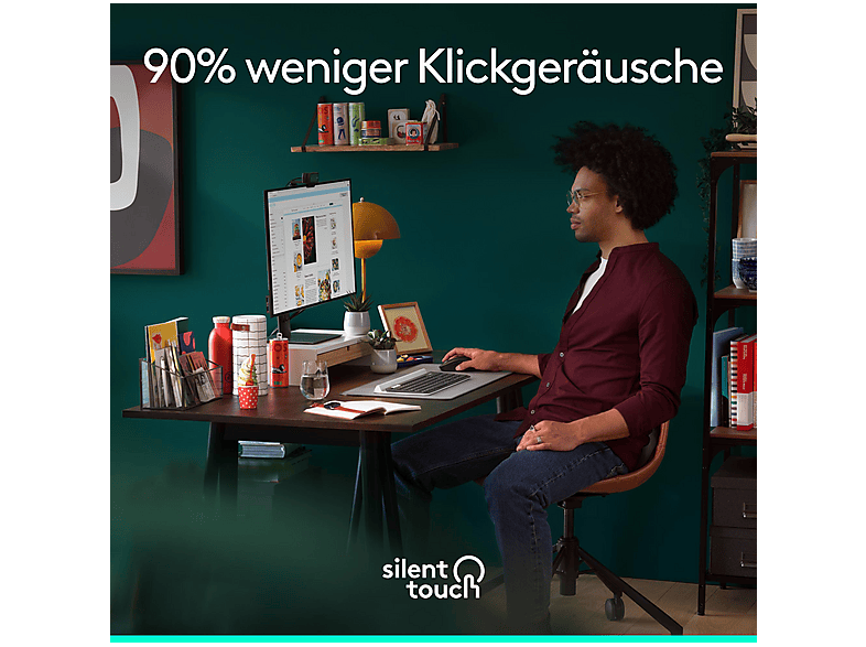 Thumbnail - LOGITECH Signature M650 - für kleine bis mittelgroße Hände, kabellose Maus, Graphite