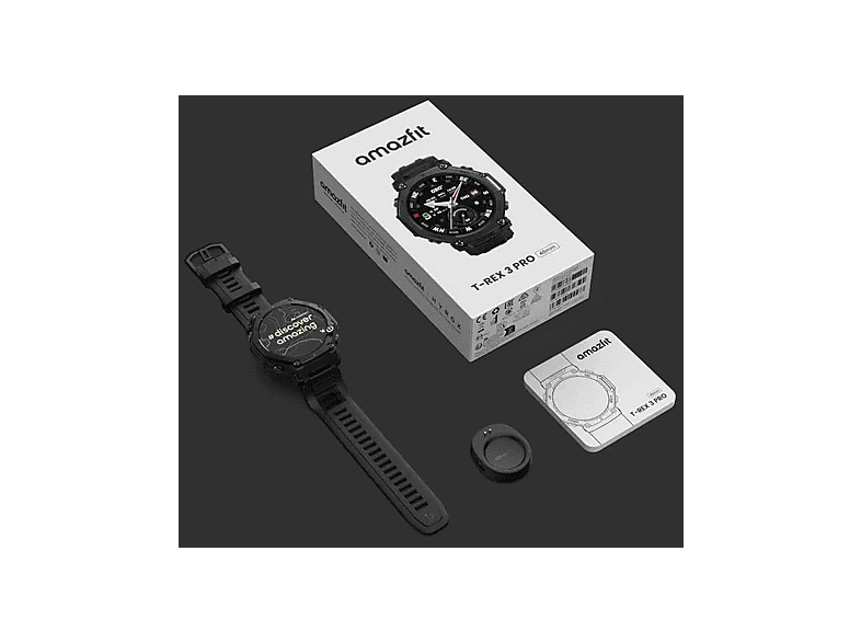 Amazfit T-Rex 3 Pro Funkcje AI 48mm Czarny – zdjęcie 2
