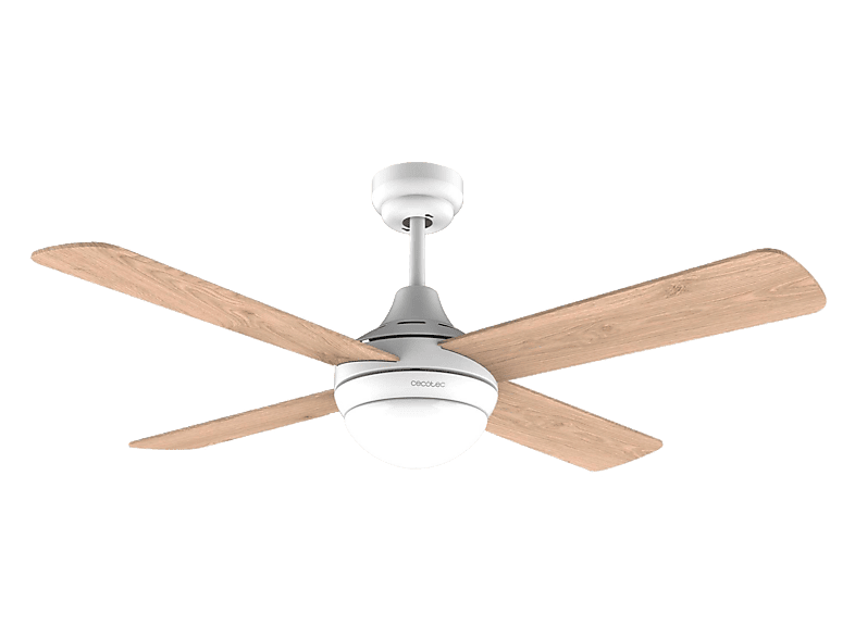 Ventilador de techo - Cecotec EnergySilence Aero 4250 DC Fresh, 40 W, 3 Velocidades, Aspas reversibles 42", Verano/Invierno, Tonos LED, Marrón