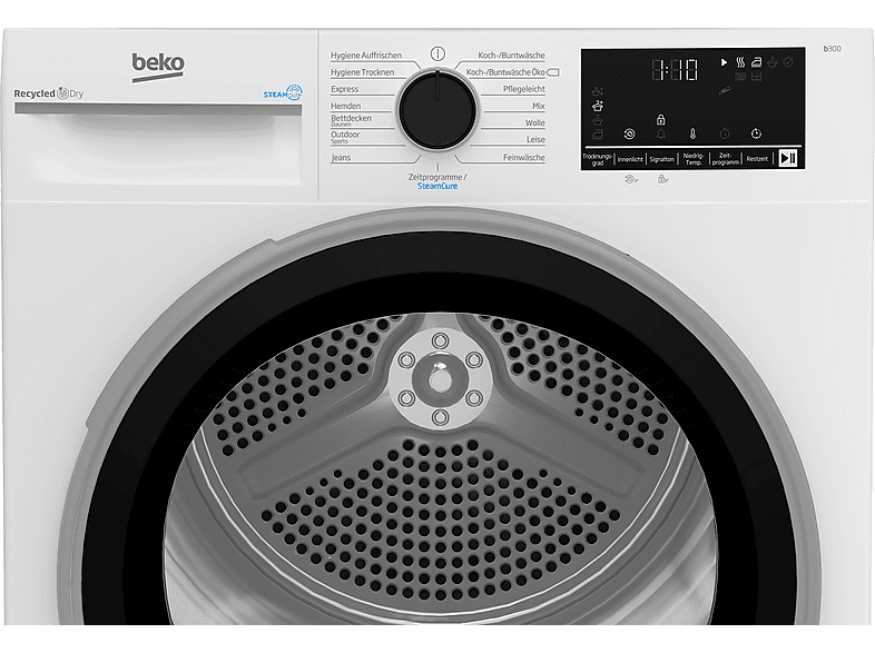 BEKO B3T3249S Wärmepumpentrockner (9 kg, Weiß)