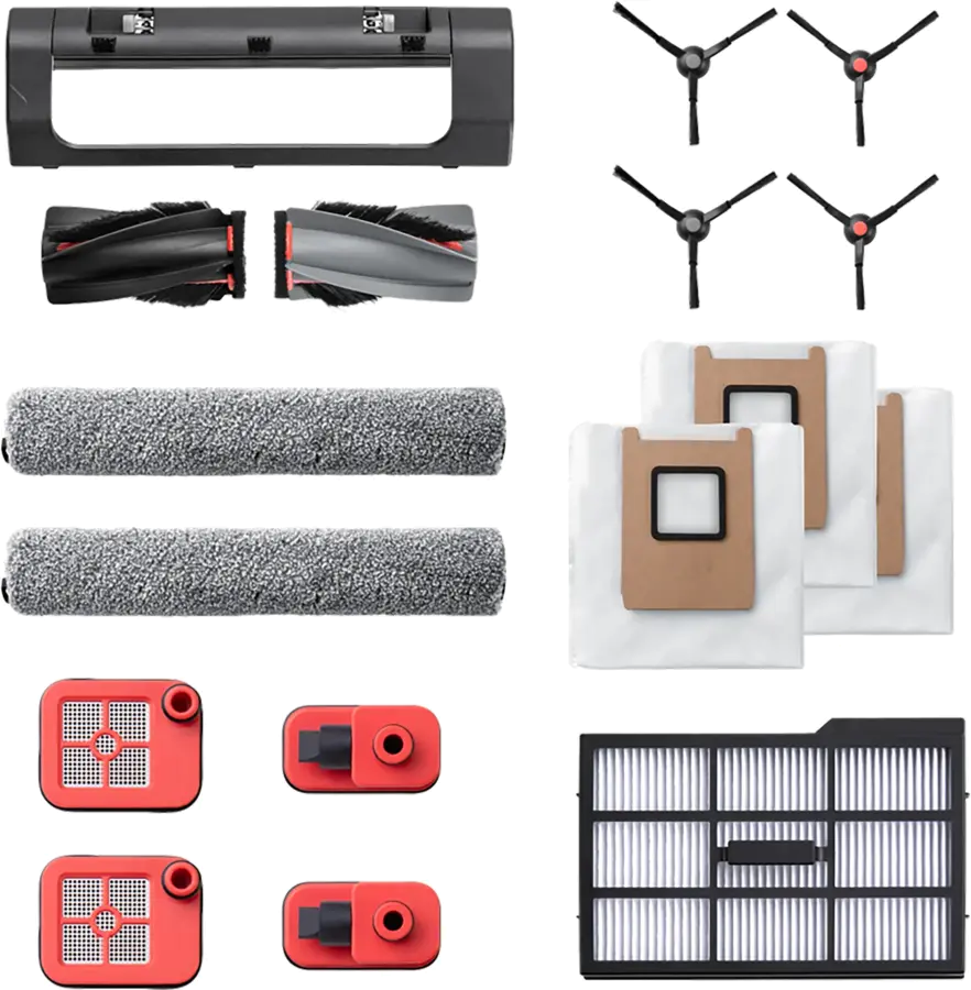 Eufy Omni E28/e25 Accessories Pack ï¼side Brush*2/filter*1/rolling Brush*1/dustbag*3/mopping Roller*2/dirty Water Reservoir Filter For Robovac*2ï¼