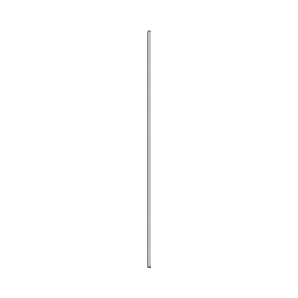 Una sottile linea verticale grigia su sfondo bianco. La linea è centrata e occupa la maggior parte dell'altezza dell'immagine.