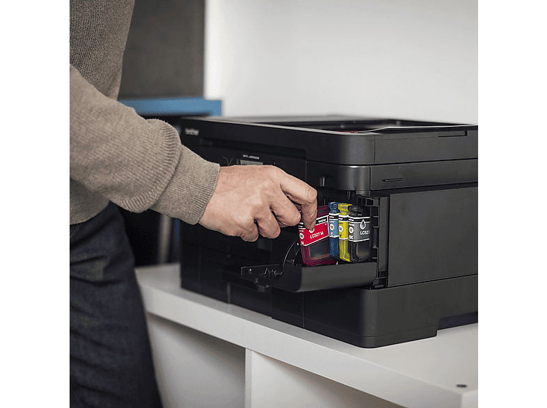 BROTHER MFC-J4550DW 4-in-1 Tintenstrahl Multifunktionsdrucker, Einzelpatronen, WLAN, Duplexeinheit (für beidseitigen Druck), A4, A5, A6, Schwarz — Foto 5 von 5