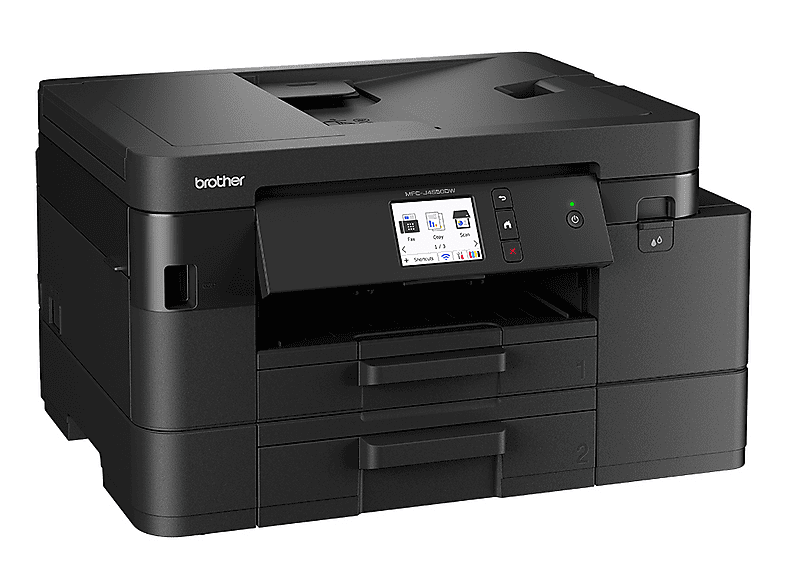 BROTHER MFC-J4550DW 4-in-1 Tintenstrahl Multifunktionsdrucker, Einzelpatronen, WLAN, Duplexeinheit (für beidseitigen Druck), A4, A5, A6, Schwarz — Foto 3 von 5
