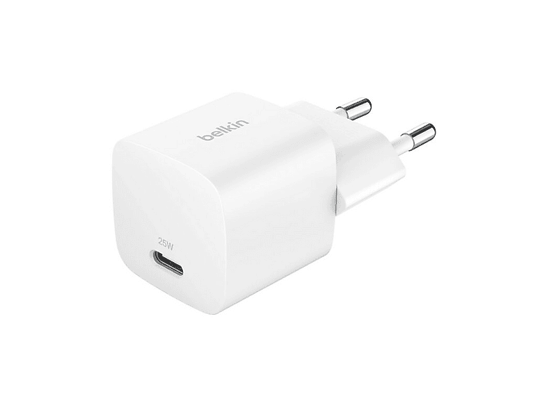Caricabatterie Belkin BoostCharge caricatore Usb-C da 25W, Bianco Caricabatteria