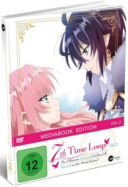 DVD-Cover. Zeigt zwei Anime-Charaktere, einen mit pinken Haaren und einen mit dunklen Haaren. Text beinhaltet Titel und Editiondetails.