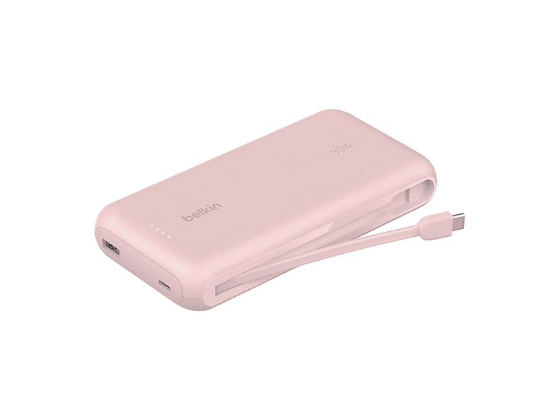Power Bank BELKIN cavo integrato USB-C 30W 20000 mAh, Rosa