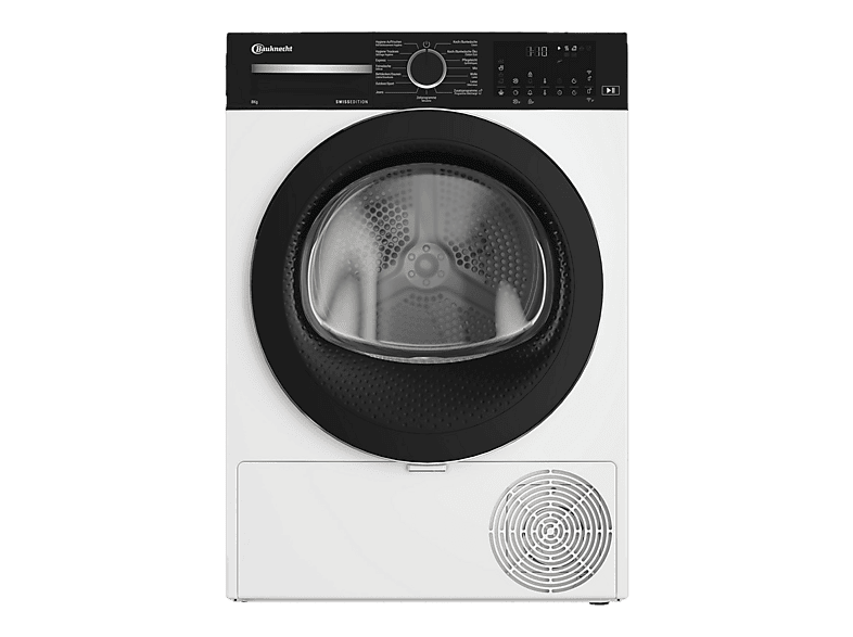 BAUKNECHT BKTR6108 Wärmepumpentrockner (8 kg, Weiss)