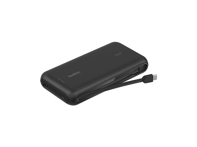 Power Bank Belkin Cavo Integrato Usb-C 30W 20000 Mah, Nero
