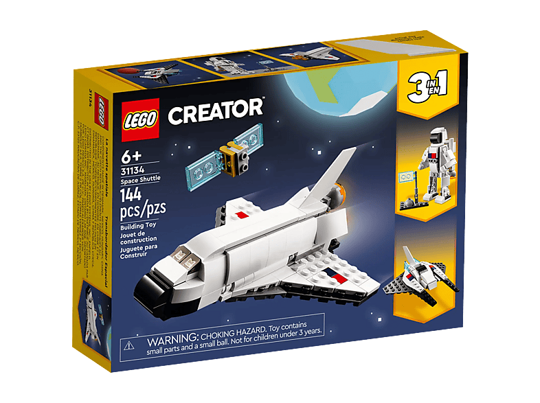 Lego Creator 3in1 31134 Space Shuttle Bouwstenen afbeelding