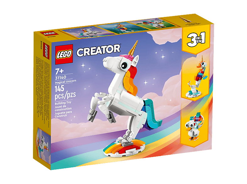 Lego Creator 3in1 31140 Magische Eenhoorn Bouwstenen afbeelding