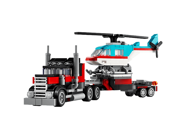 Lego Creator 3in1 31146 Truck Met Helikopter Bouwstenen afbeelding