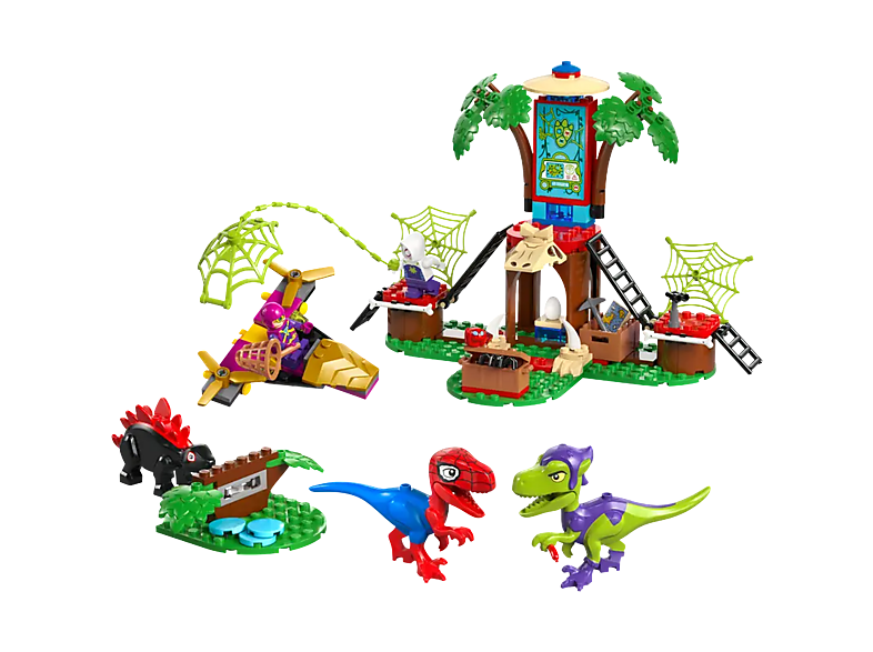 LEGO Marvel Spidey And His Amazing Friends - Spidey en Gobby's raptorstrijd bij de boomhut Constructiespeelgoed