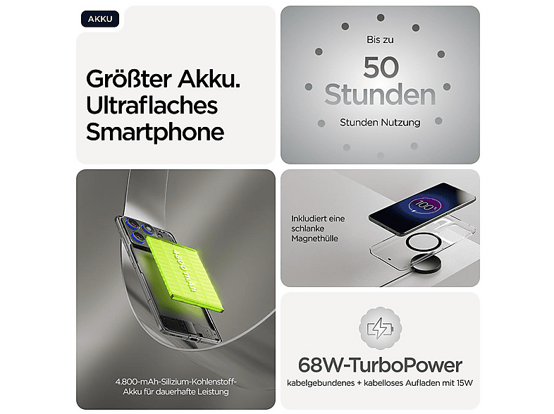 Motorola Edge 70, 512 GB, Gadget Grey, Dual SIM — Foto 2 von 5