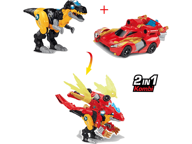 Vtech Switch & Go Dinos Combo Mega Drache Spielzeug, Mehrfarbig