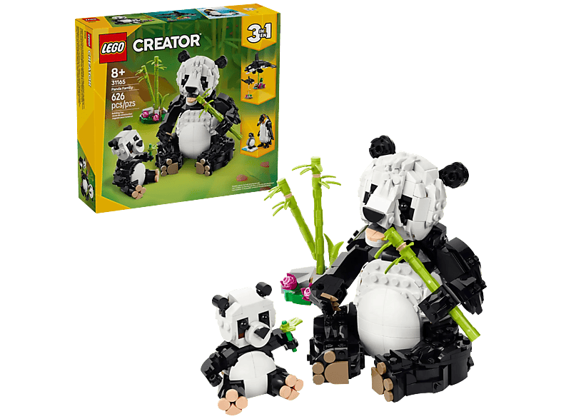 LEGO Creator 3-en-1 Animaux sauvages : la famille panda