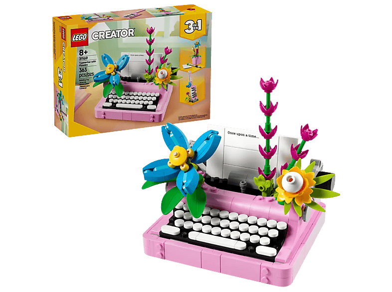 LEGO Creator 3-in-1 Typemachine met bloemen
