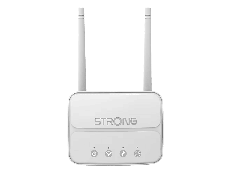 Router - Strong 4GROUTER360M, 300 Mbps, 2 antenas 4G LTE, WPS, Puerto Ethernet 10/100, Sistema LED inteligente, Blanco