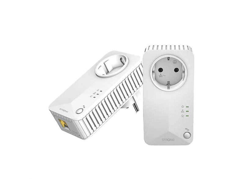 REACONDICIONADO Seminuevo Muy bueno Adaptador de corriente - Strong Powerline 600 Kit, Mbit/s, Plug and Play, Ethernet, Blanco