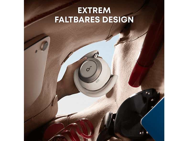 Thumbnail - SOUNDCORE BY ANKER Space One Pro, Over-ear Kopfhörer Bluetooth Cream White