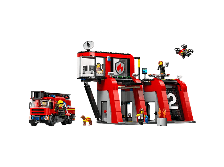 Lego City 60414 Brandweerkazerne En Auto Bouwstenen