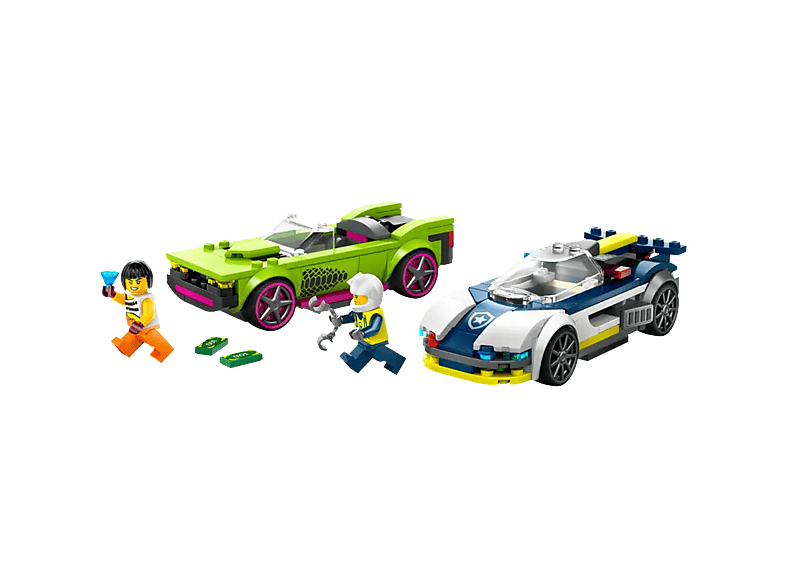 Lego City 60415 Politiewagen En Achtervolging Bouwstenen afbeelding