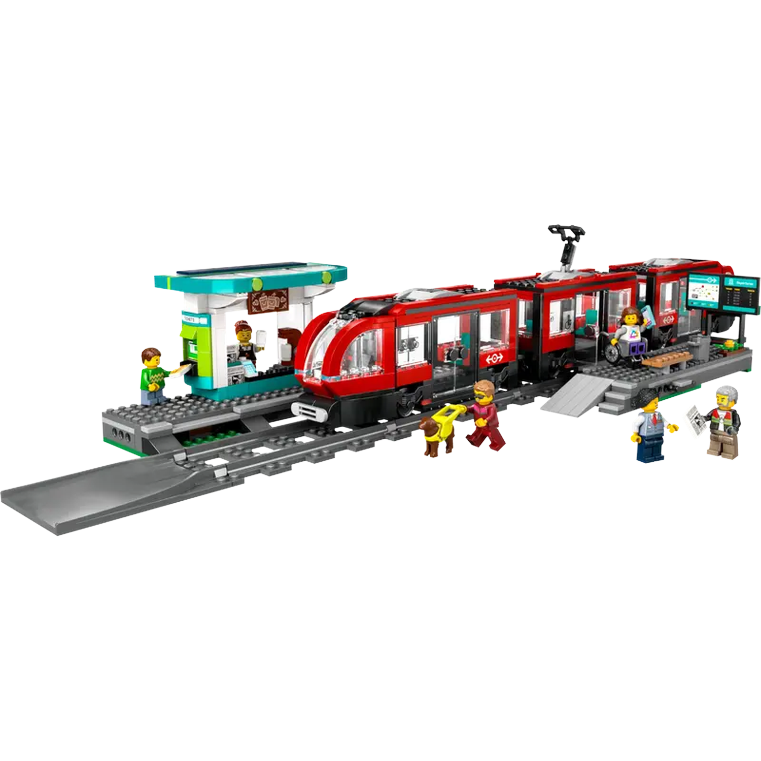 Lego City 60423 Stadstram En Station Bouwstenen