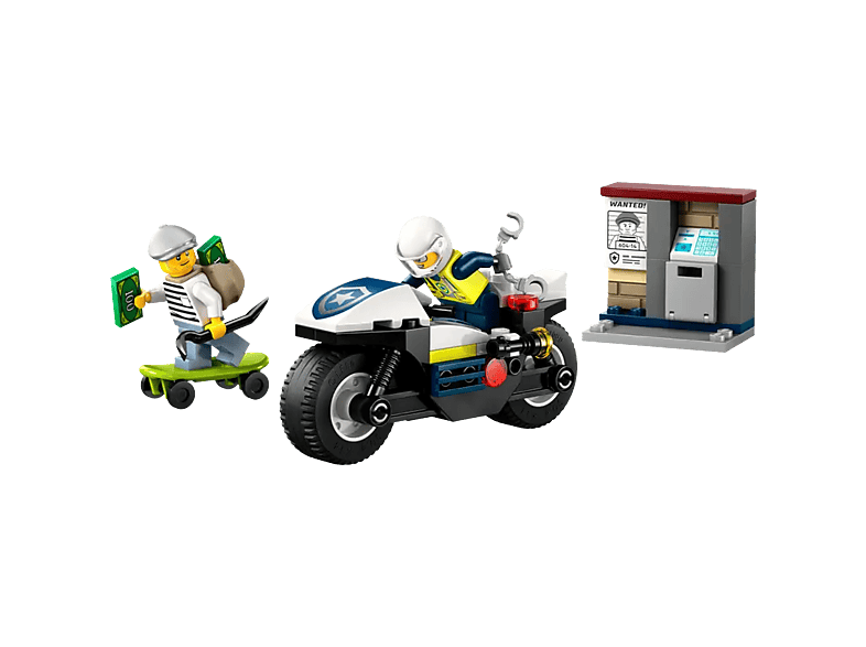 Lego City 60455 Achtervolging Op Politiemotor Bouwstenen afbeelding