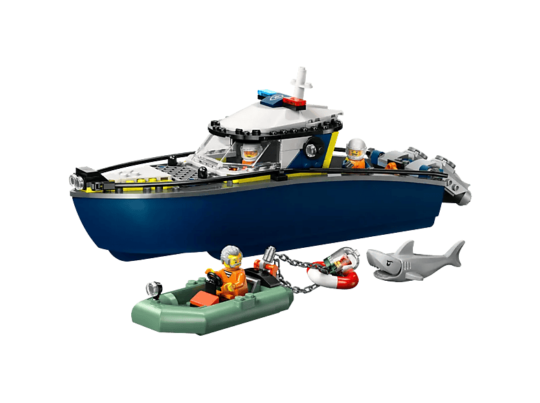 Lego City 60456 Achtervolging Met Politieboot Bouwstenen