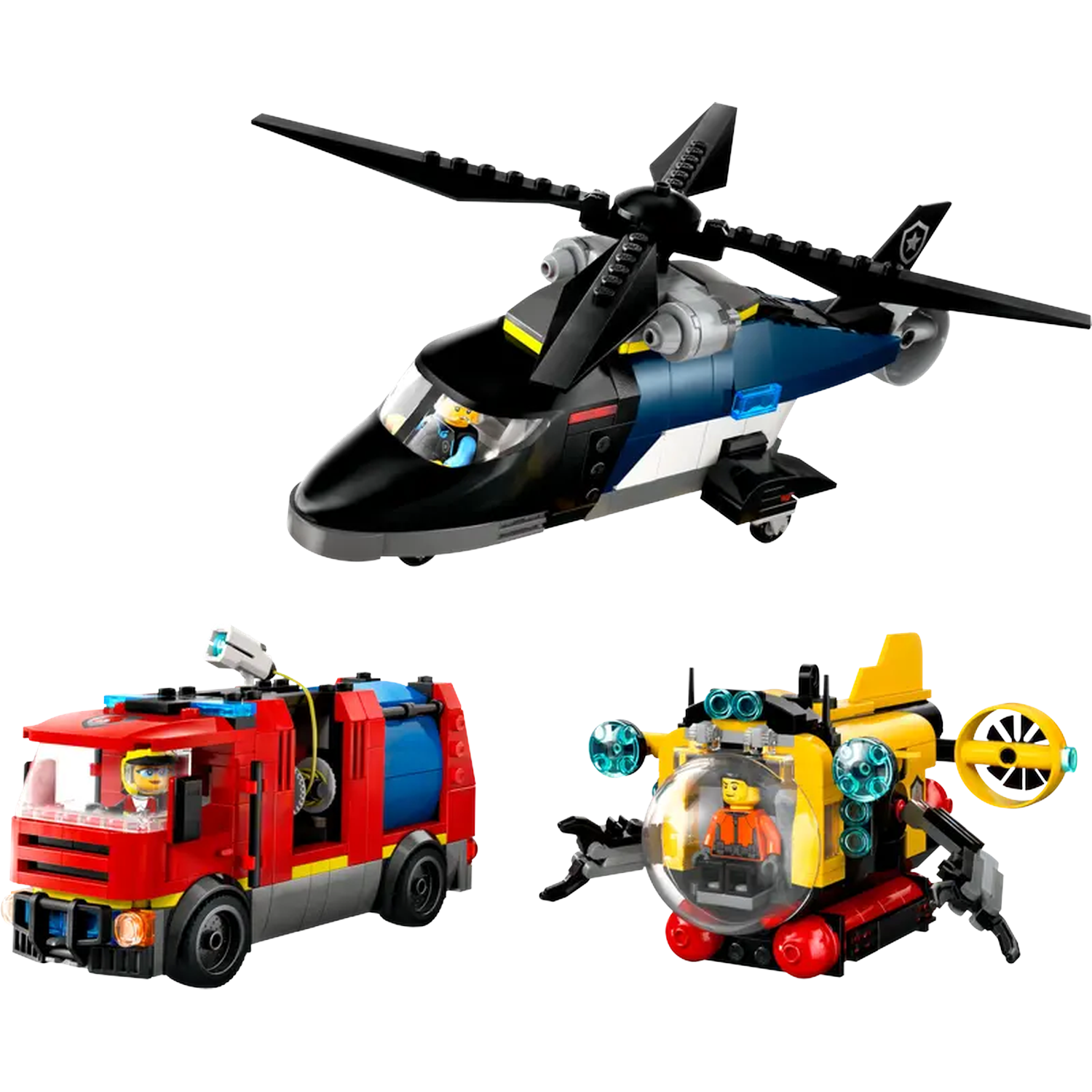 Lego City 60462 Helikopter Onderzeeër Bouwstenen
